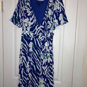 Women's Blue Floral Prints dress